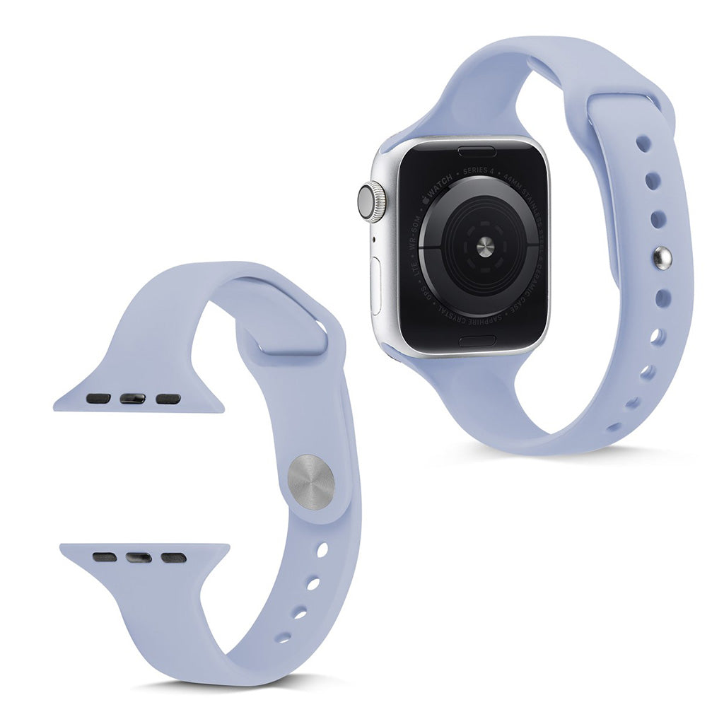 Super hårdfør Apple Watch Series 5 40mm Silikone Rem - Lilla#serie_10