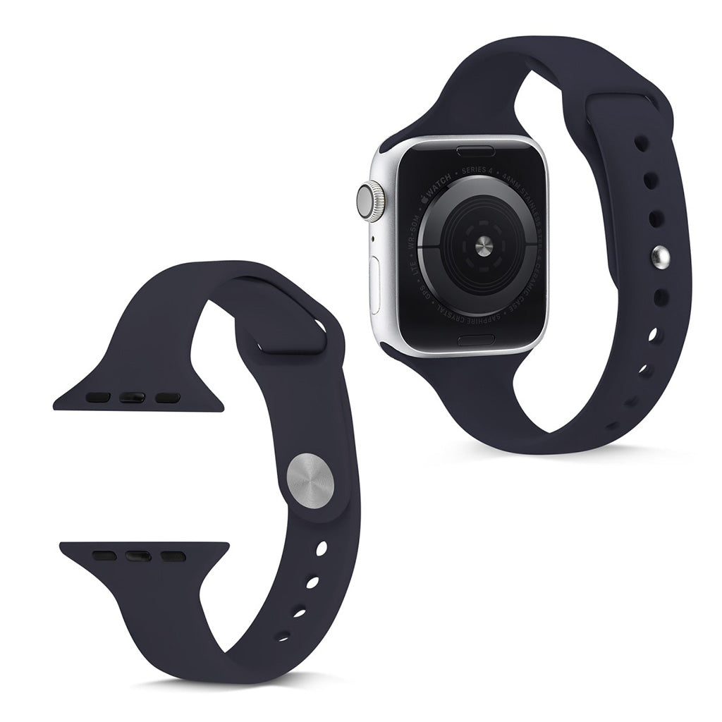 Super hårdfør Apple Watch Series 5 40mm Silikone Rem - Blå#serie_11