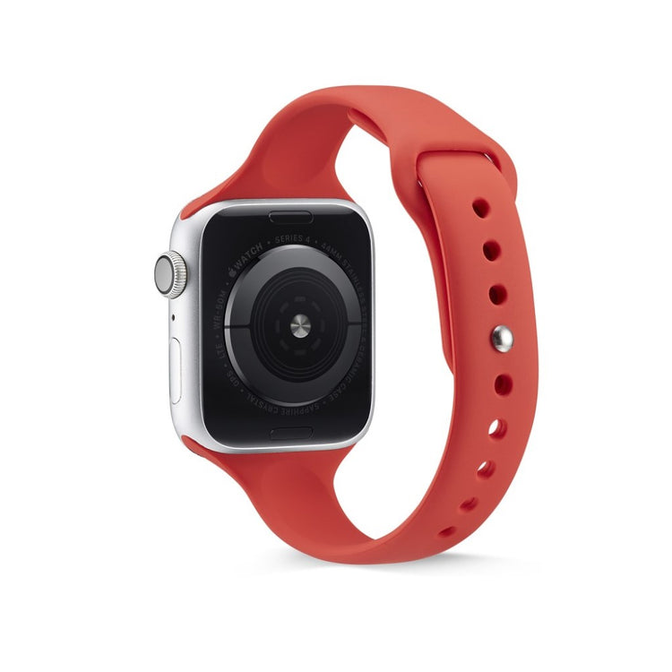Super hårdfør Apple Watch Series 5 40mm Silikone Rem - Rød#serie_4
