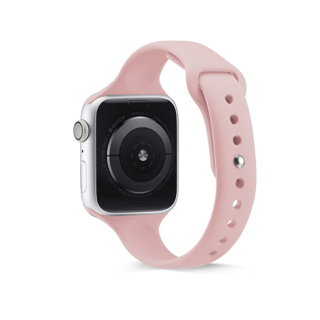 Super hårdfør Apple Watch Series 5 40mm Silikone Rem - Pink#serie_6