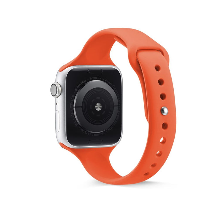 Super hårdfør Apple Watch Series 5 40mm Silikone Rem - Orange#serie_7
