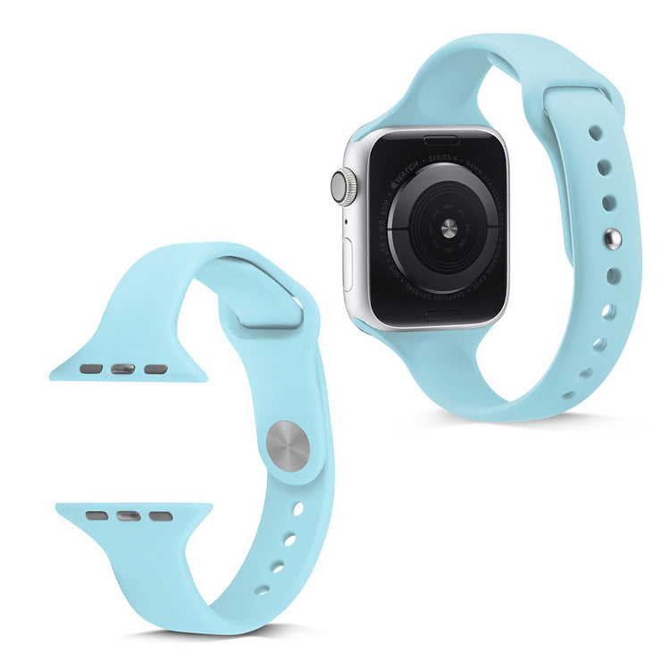 Super hårdfør Apple Watch Series 5 40mm Silikone Rem - Blå#serie_9