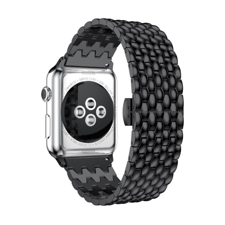Smuk Apple Watch Series 5 40mm / Apple Watch 40mm Metal Rem - Sort#serie_1