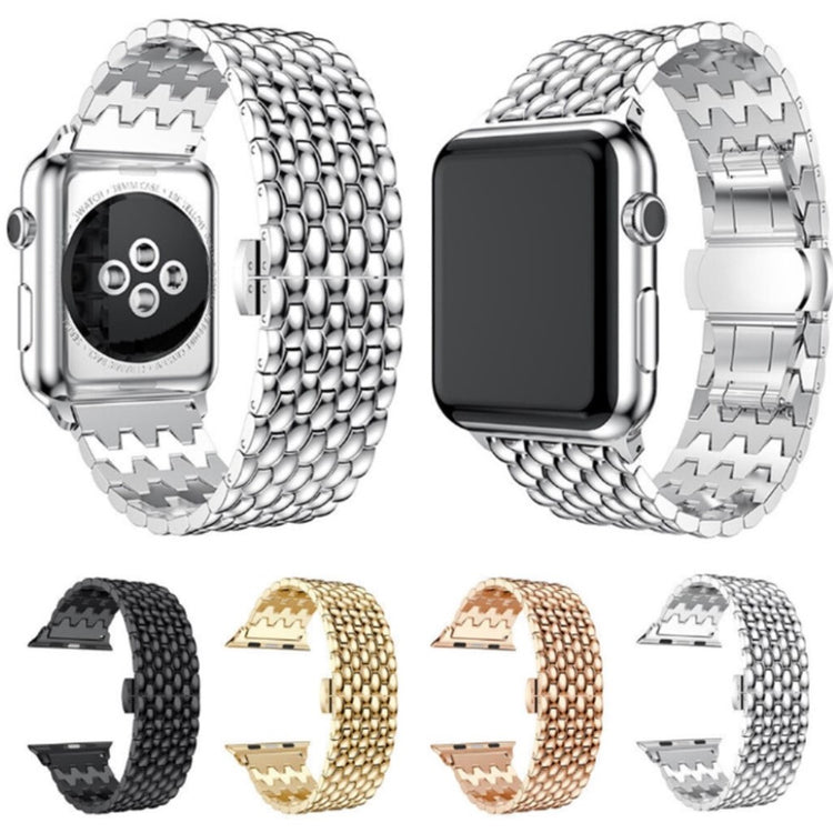 Smuk Apple Watch Series 5 40mm / Apple Watch 40mm Metal Rem - Sort#serie_1