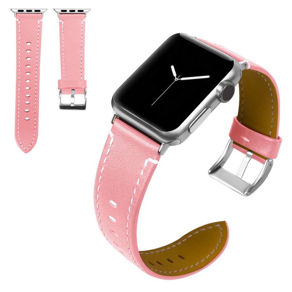 Meget holdbart Universal Apple Ægte læder Rem - Pink#serie_4