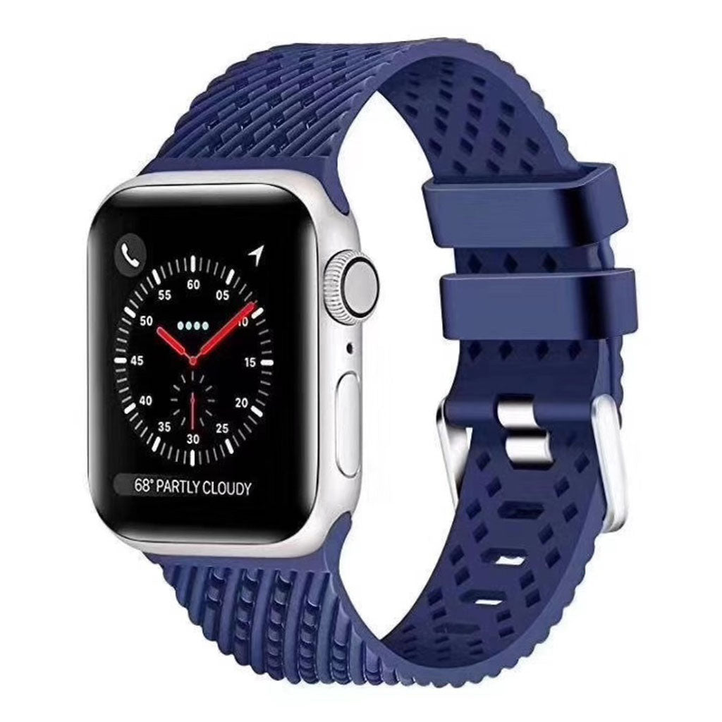 Alle tiders Apple Watch Series 5 44mm Silikone Rem - Blå#serie_7