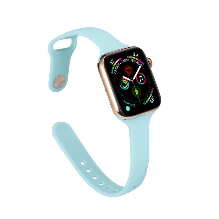  Apple Watch Series 5 44mm / Apple Watch 44mm Silikone Rem - Blå#serie_12