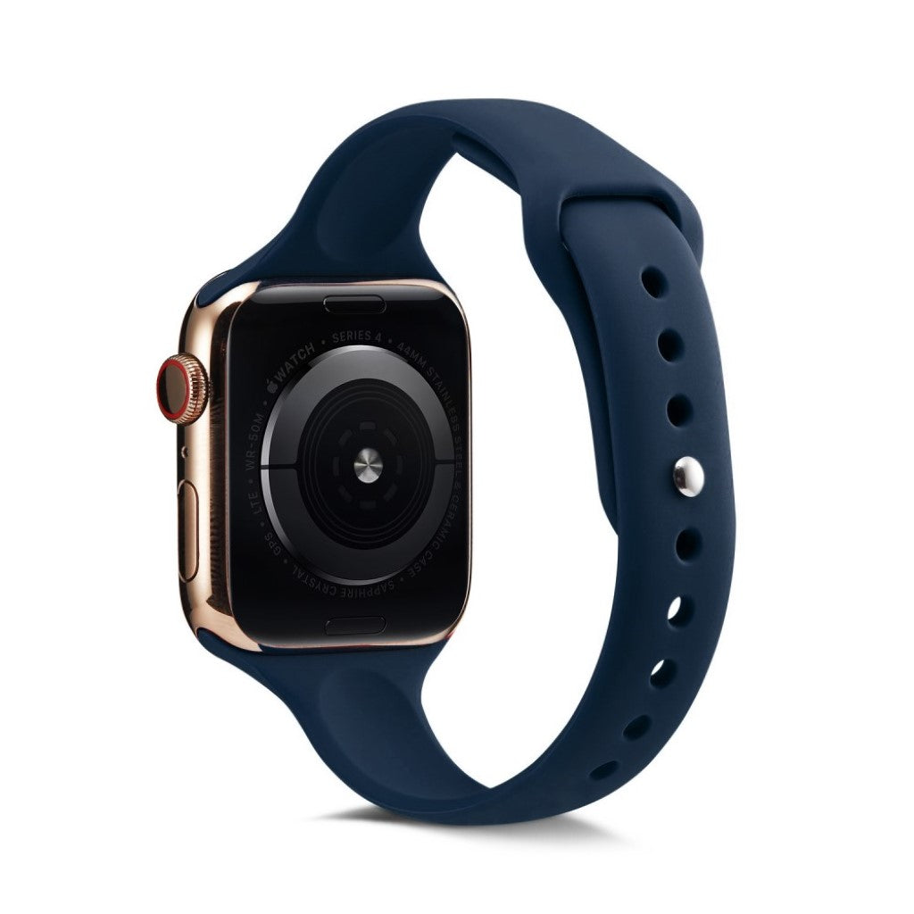  Apple Watch Series 5 44mm / Apple Watch 44mm Silikone Rem - Blå#serie_13