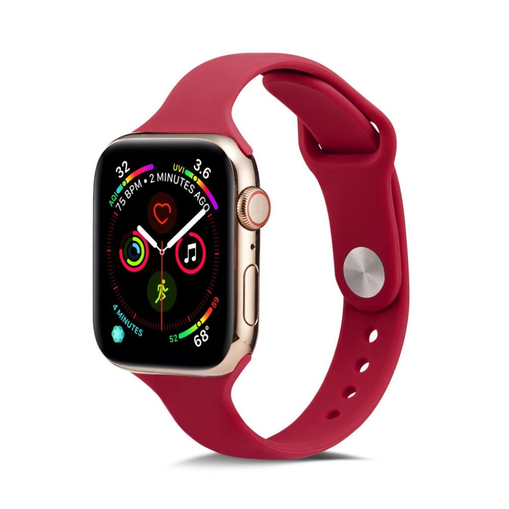 Apple Watch Series 5 44mm / Apple Watch 44mm Silikone Rem - Rød#serie_6