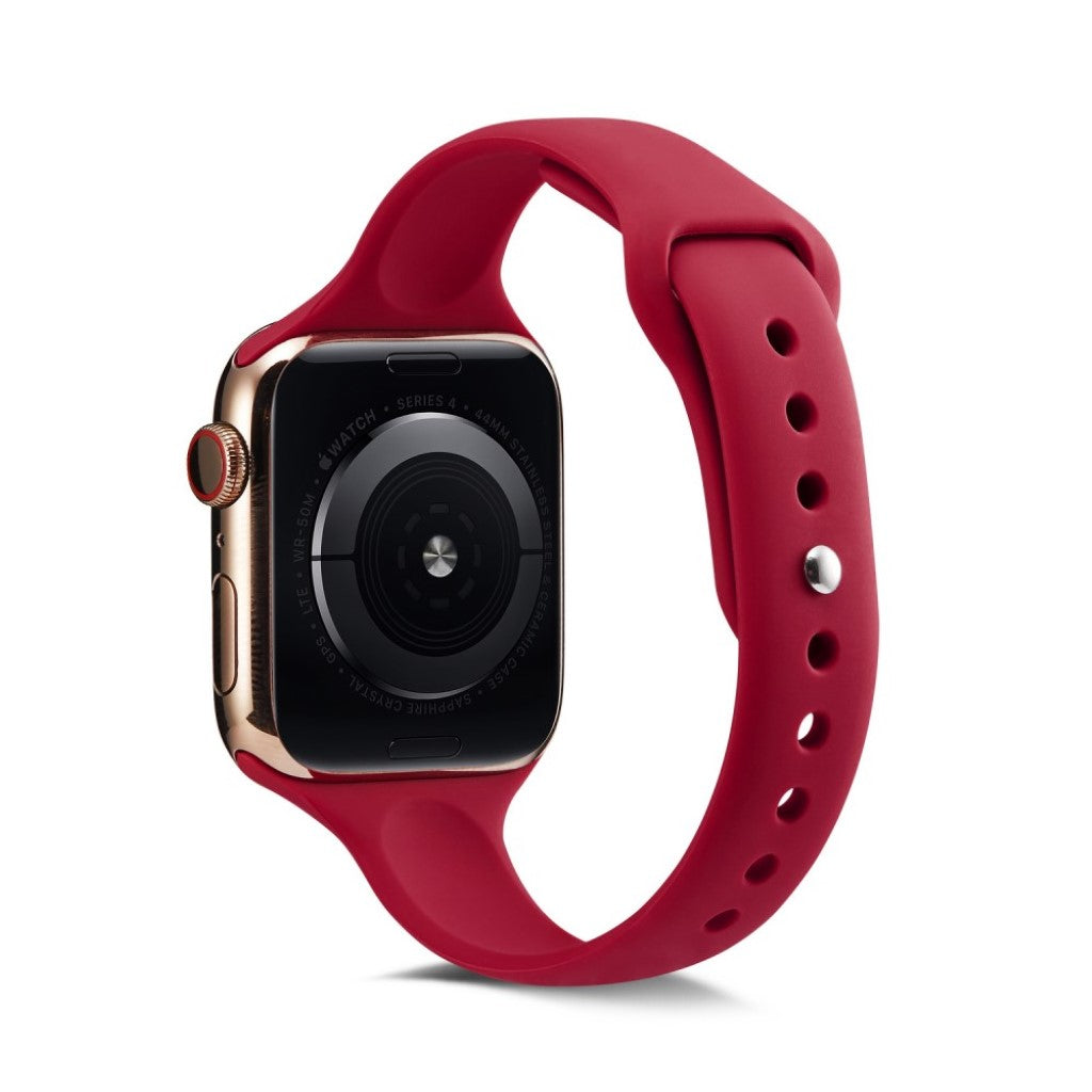  Apple Watch Series 5 44mm / Apple Watch 44mm Silikone Rem - Rød#serie_6