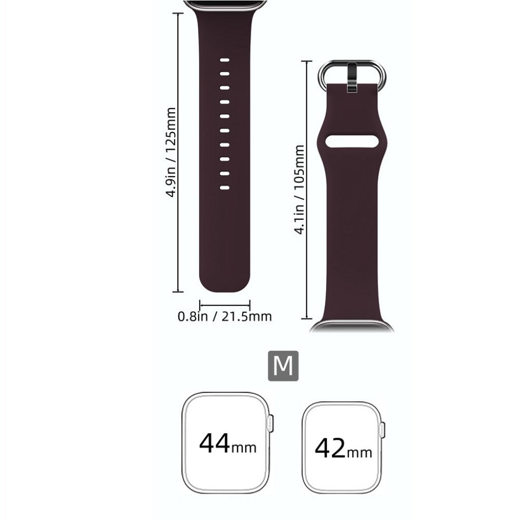  Apple Watch Series 5 44mm / Apple Watch 44mm Silikone Rem - Lilla#serie_3
