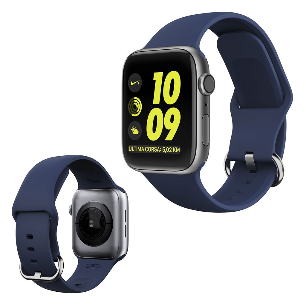  Apple Watch Series 5 44mm / Apple Watch 44mm Silikone Rem - Blå#serie_5
