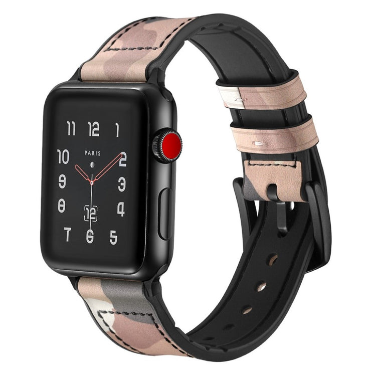  Apple Watch Series 5 44mm / Apple Watch 44mm Ægte læder Rem - Brun#serie_2