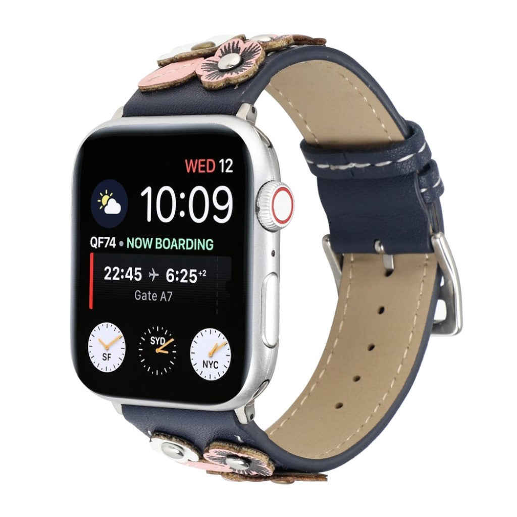  Apple Watch Series 5 44mm / Apple Watch 44mm Ægte læder Rem - Flerfarvet#serie_4