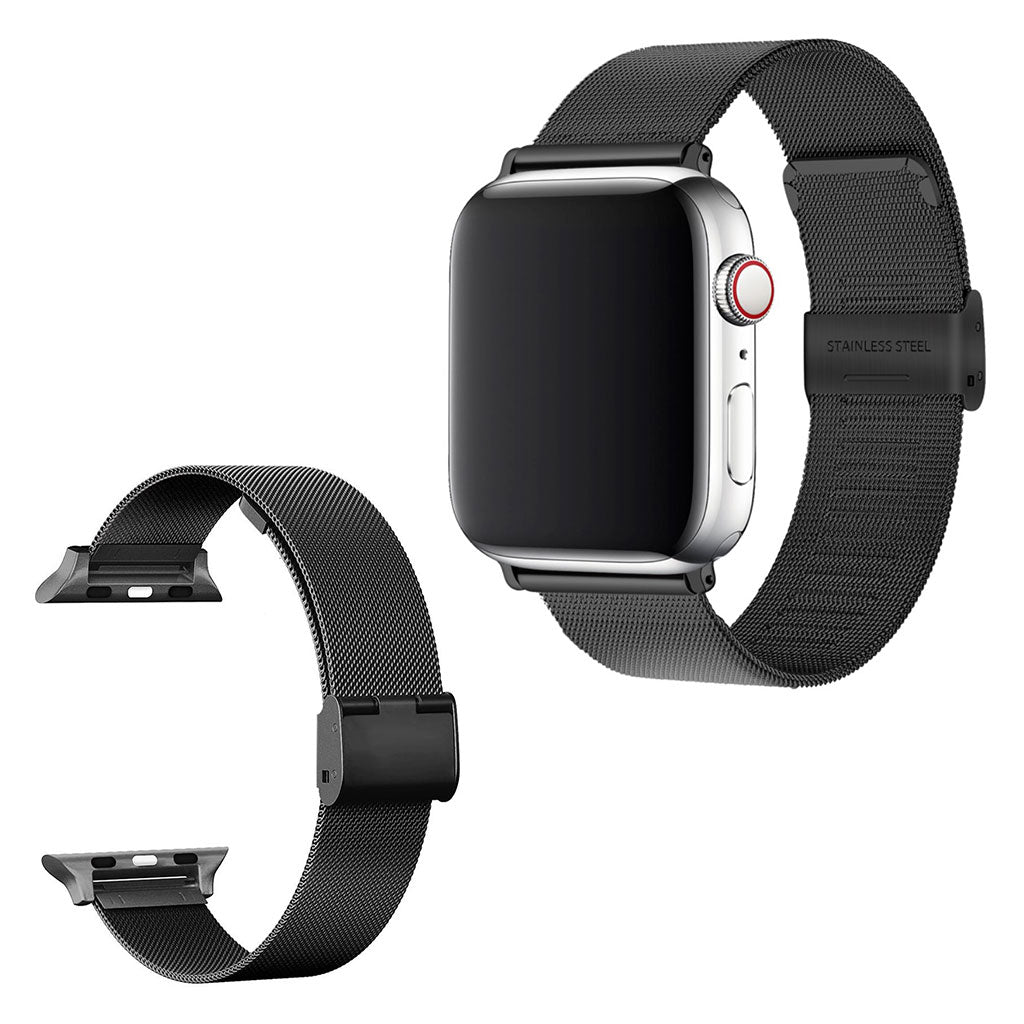 Flot Apple Watch Series 5 44mm / Apple Watch 44mm Metal Rem - Sort#serie_2
