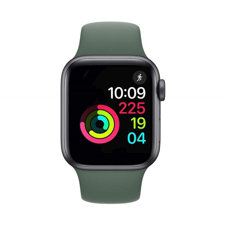 Rigtigt sejt Apple Watch Series 5 44mm Silikone Rem - Grøn#serie_4