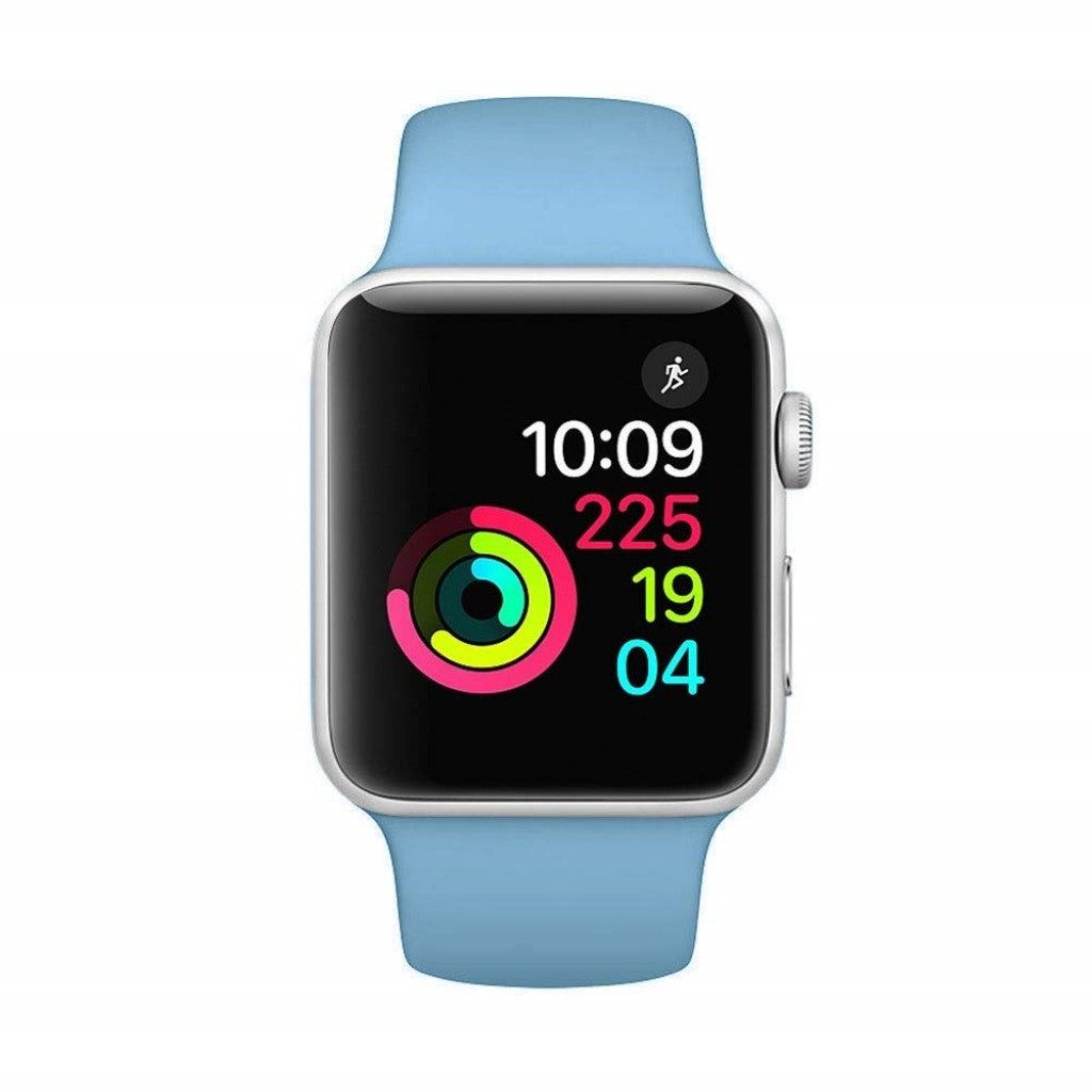Rigtigt sejt Apple Watch Series 5 44mm Silikone Rem - Blå#serie_5