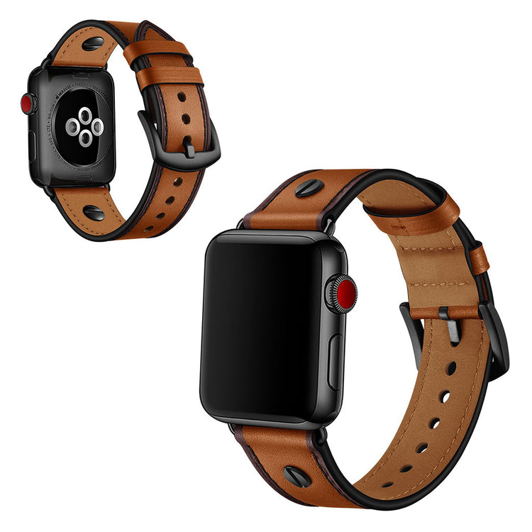 Vildt fantastisk Apple Watch Series 5 44mm Ægte læder Rem - Brun#serie_4