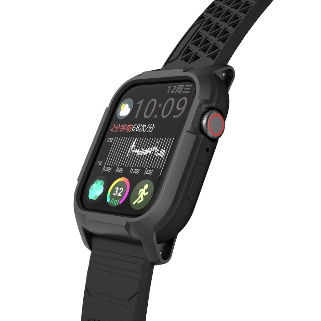  Apple Watch Series 5 44mm / Apple Watch 44mm Silikone Rem - Sort#serie_1
