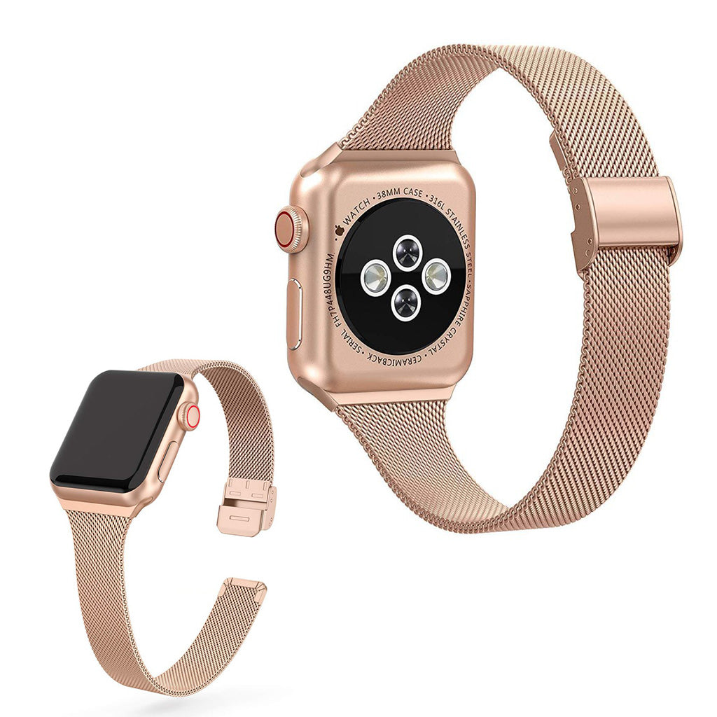 Fed Apple Watch Series 5 44mm / Apple Watch 44mm Metal Rem - Guld#serie_3