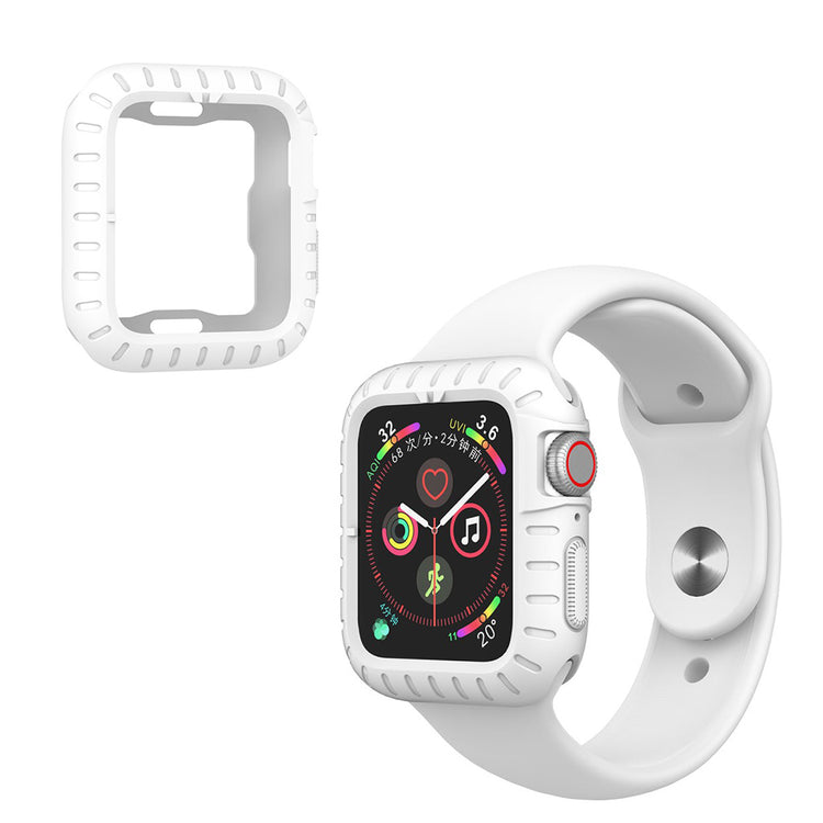 Beskyttende Apple Watch Series 5 44mm / Apple Watch 44mm Silikone Cover - Hvid#serie_2
