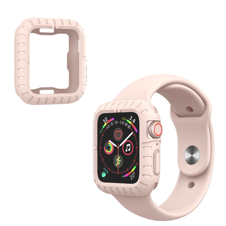 Beskyttende Apple Watch Series 5 44mm / Apple Watch 44mm Silikone Cover - Pink#serie_4