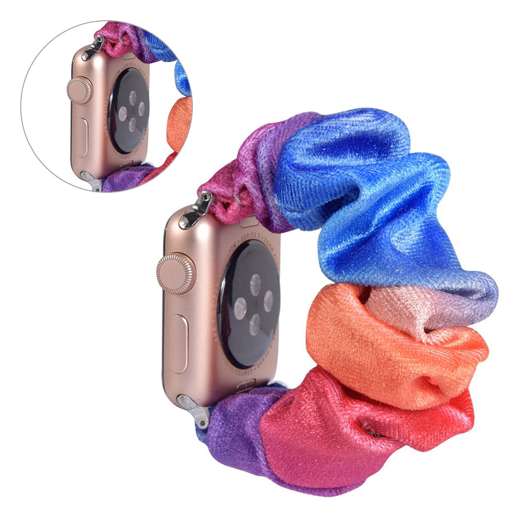 Glimrende Apple Watch Series 5 44mm Nylon Rem - Flerfarvet#serie_24