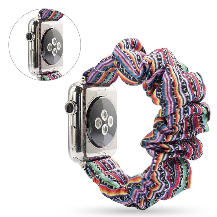 Flot Apple Watch Series 5 44mm Nylon Rem - Flerfarvet#serie_25
