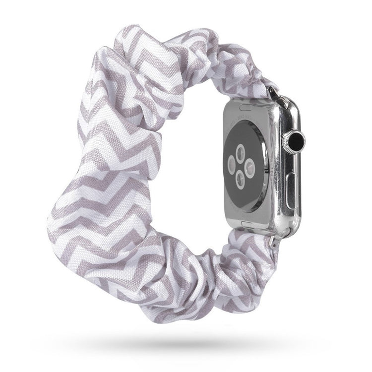 Flot Apple Watch Series 5 44mm Nylon Rem - Sølv#serie_5