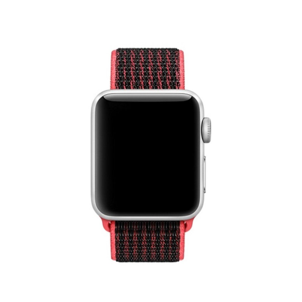 Vildt fantastisk Apple Watch Series 5 44mm Nylon Rem - Sort#serie_2