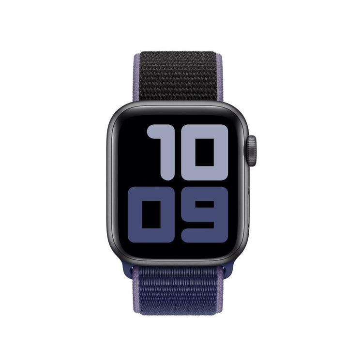 Fint Apple Watch Series 5 44mm Nylon Rem - Blå#serie_1