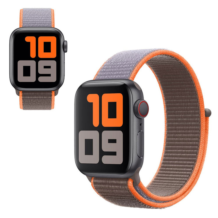 Fint Apple Watch Series 5 44mm Nylon Rem - Rød#serie_2