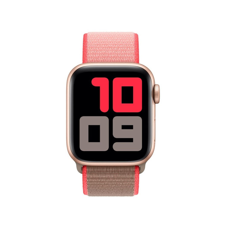 Fint Apple Watch Series 5 44mm Nylon Rem - Pink#serie_5