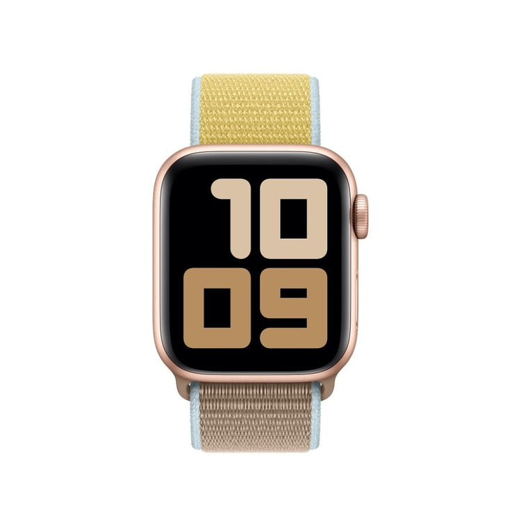Fint Apple Watch Series 5 44mm Nylon Rem - Gul#serie_7