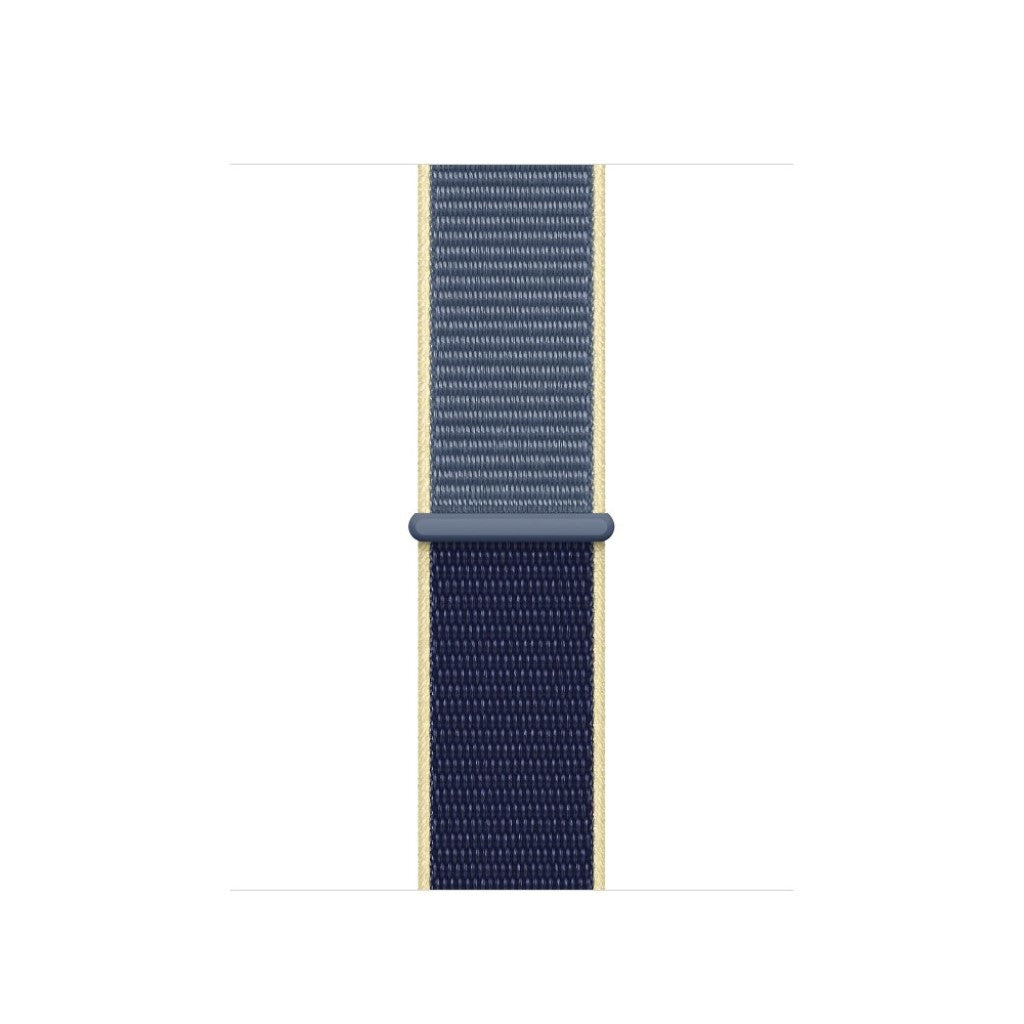 Fint Apple Watch Series 5 44mm Nylon Rem - Blå#serie_9