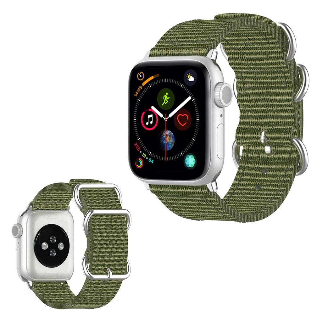 Mega fantastisk Apple Watch Series 5 44mm Nylon Rem - Grøn#serie_6