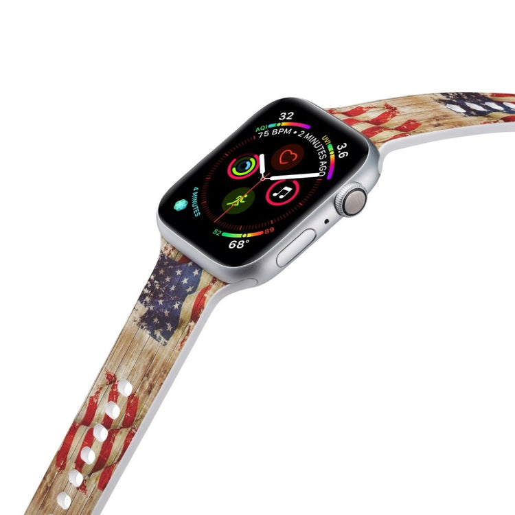 Super flot Apple Watch Series 5 44mm Silikone Rem - Flerfarvet#serie_12