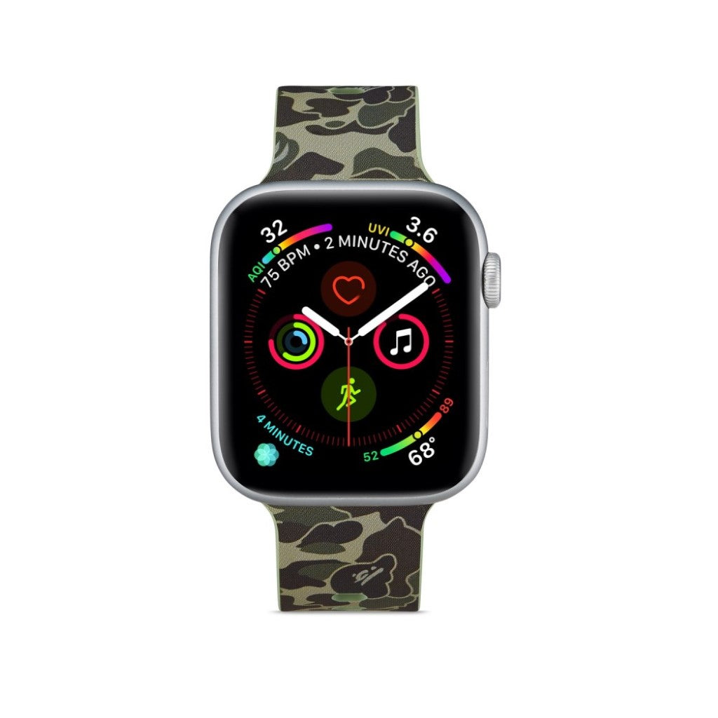 Super flot Apple Watch Series 5 44mm Silikone Rem - Grøn#serie_15