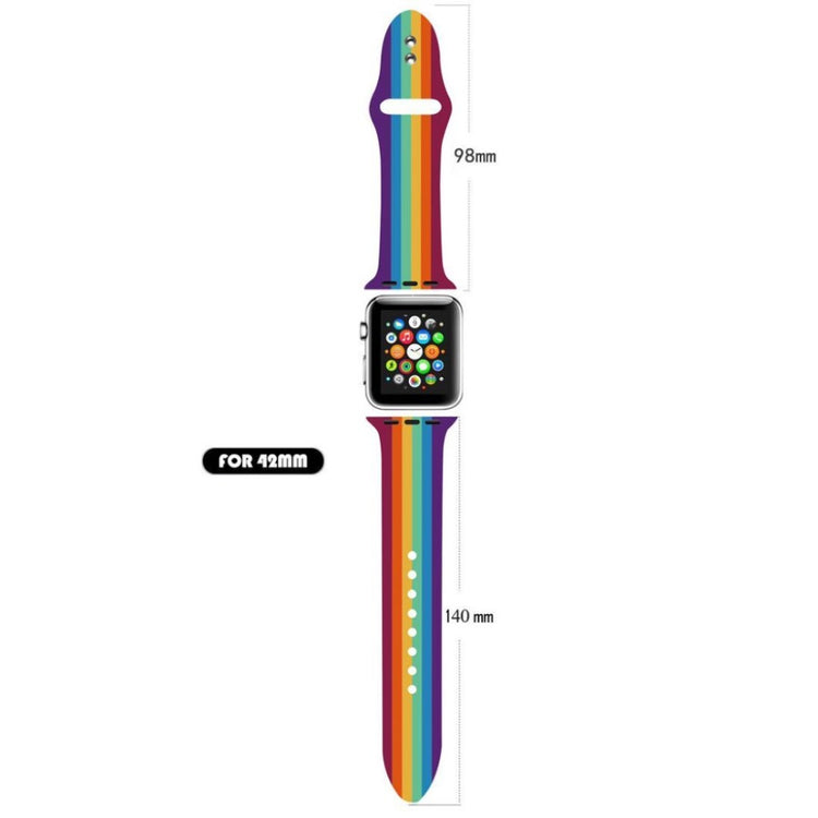  Apple Watch Series 5 44mm / Apple Watch 44mm Silikone Rem - Flerfarvet#serie_103