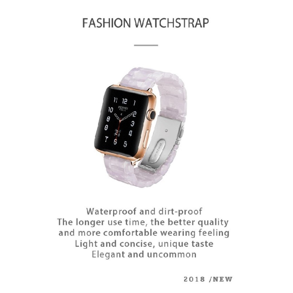 Mega cool Apple Watch Series 5 44mm / Apple Watch 44mm  Rem - Hvid#serie_2