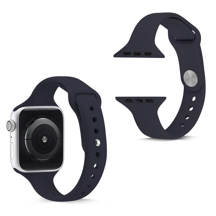  Apple Watch Series 5 44mm / Apple Watch 44mm Silikone Rem - Blå#serie_11