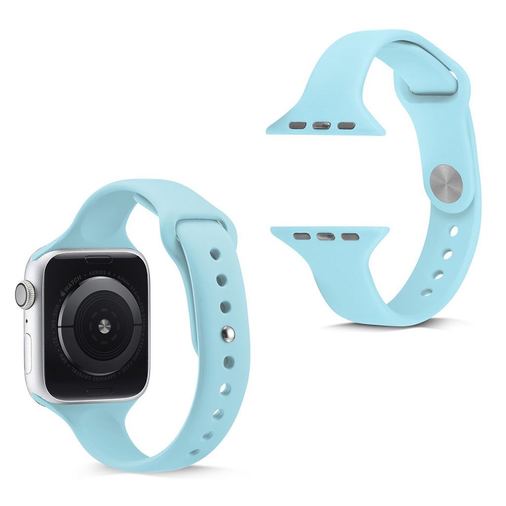  Apple Watch Series 5 44mm / Apple Watch 44mm Silikone Rem - Blå#serie_9