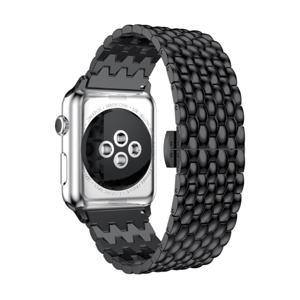 Skøn Apple Watch Series 5 44mm / Apple Watch 44mm Metal Rem - Sort#serie_1
