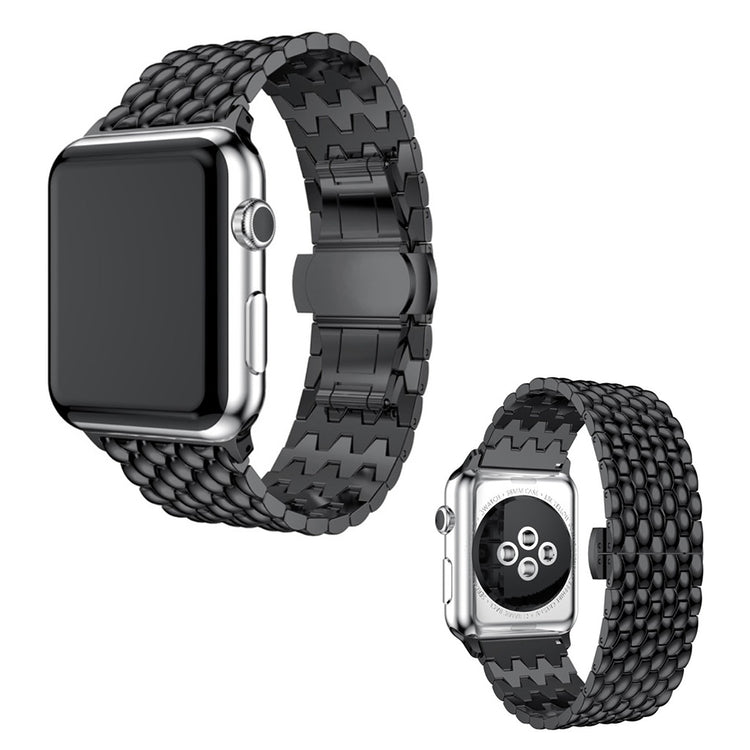 Skøn Apple Watch Series 5 44mm / Apple Watch 44mm Metal Rem - Sort#serie_1