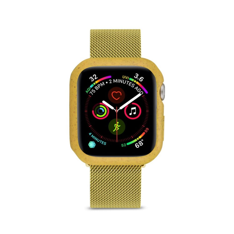 Meget Fint Apple Watch Series 5 44mm / Apple Watch 44mm Silikone Cover - Gul#serie_4