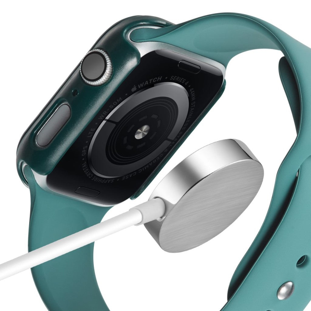 Apple Watch Series 5 44mm / Apple Watch 44mm Mat Plastik Bumper  - Grøn#serie_4