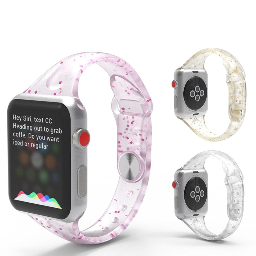 Fantastisk Universal Apple Silikone Rem - Pink#serie_1