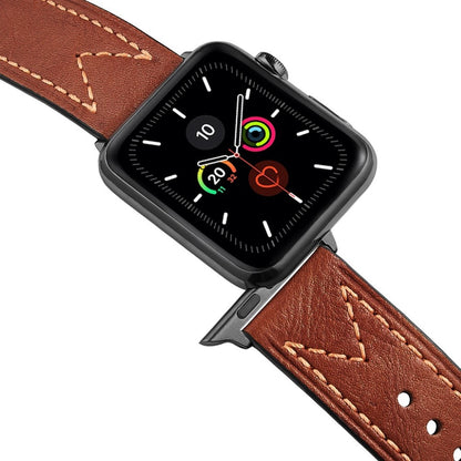 Meget cool Universal Apple Ægte læder Rem - Brun#serie_4