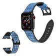 Pænt Kunstlæder Og Silikone Universal Rem passer til Apple Smartwatch