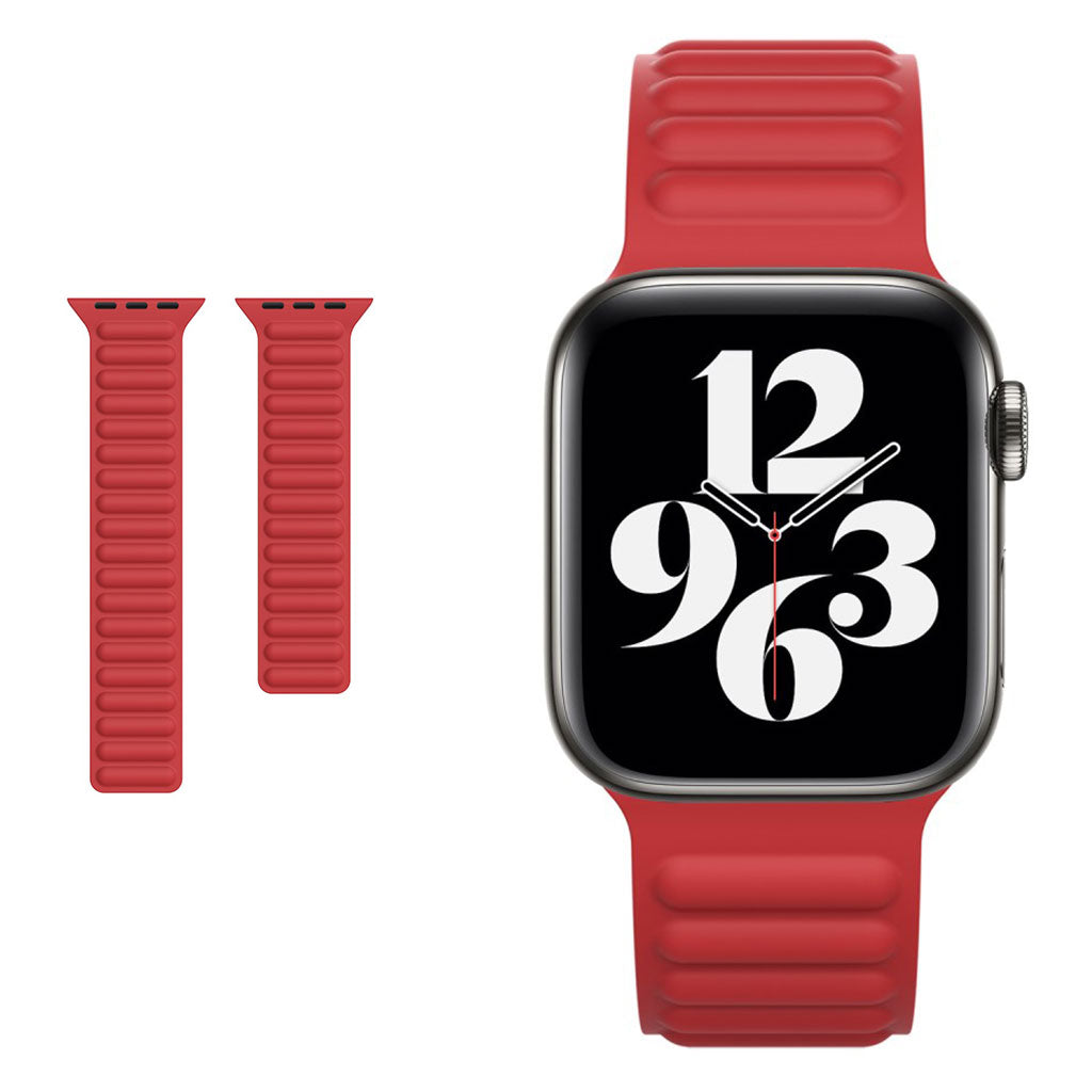 Vildt skøn Universal Apple Silikone Rem - Rød#serie_4
